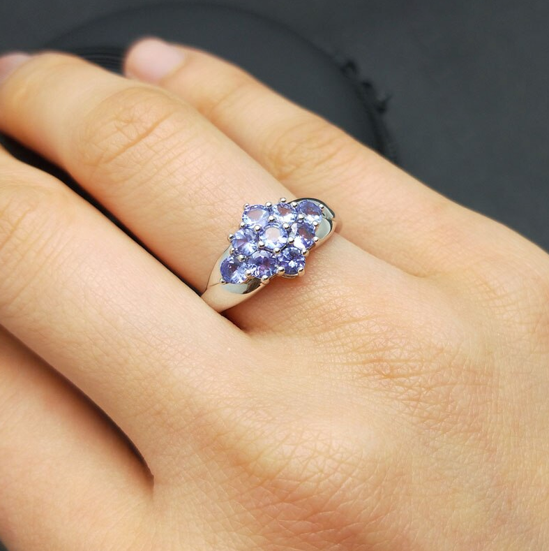 Lourdai Blue Tanzanite Ring