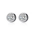 Lourdai Classic Clear CZ Round Stud Earring