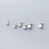 Lourdai Classic Clear CZ Round Stud Earring