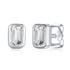 Lourdai Emerald Cut Zirconia Stud Earring