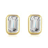 Lourdai Emerald Cut Zirconia Stud Earring