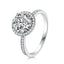 Lourdai Round Clear CZ Fashion Ring